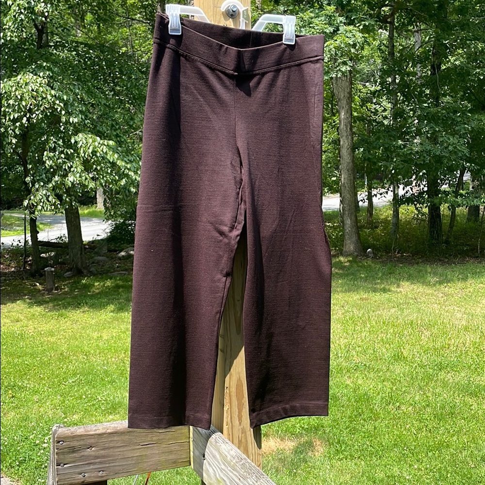 Eileen Fisher Brown Wide Leg Pants